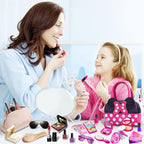 Kaodezhu - Bolso de juego para niñas pequeñas, juego de maquillaje de