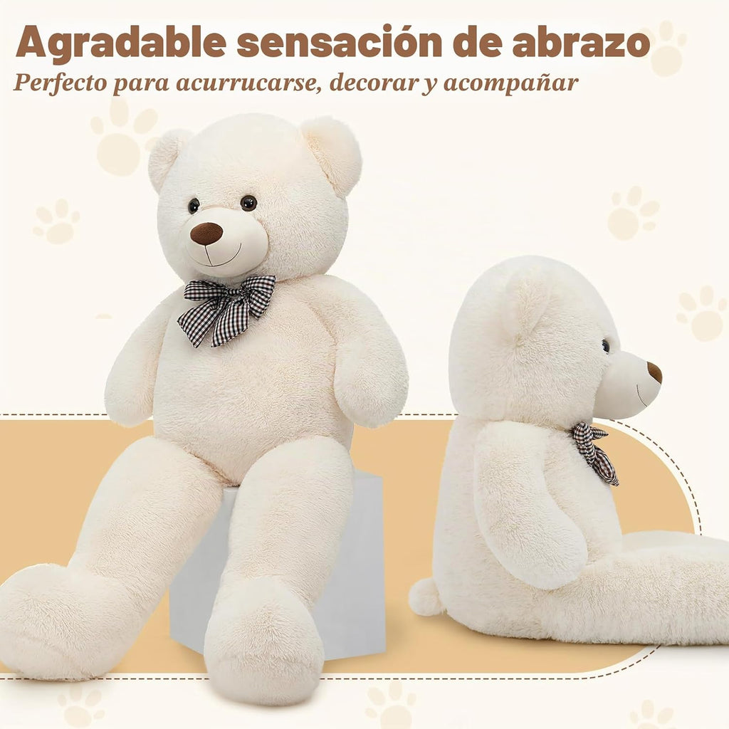 MaoGoLan Oso de Peluche Gigante Jumbo de Tamaño Real de 55 Pulgadas, Animales de Peluche Grandes Chucky, Regalo de Oso Grande para Niñas, Adolescentes, Niños, Niñas, Novia, Novio, Esposa, GF