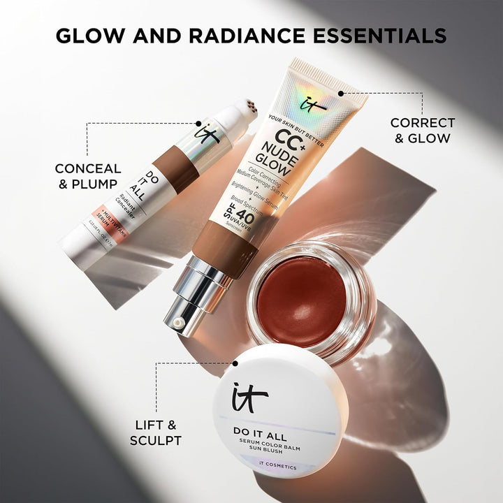 IT Cosmetics Bálsamo de Coloración con Suero, Crema Solar, Rubor y...