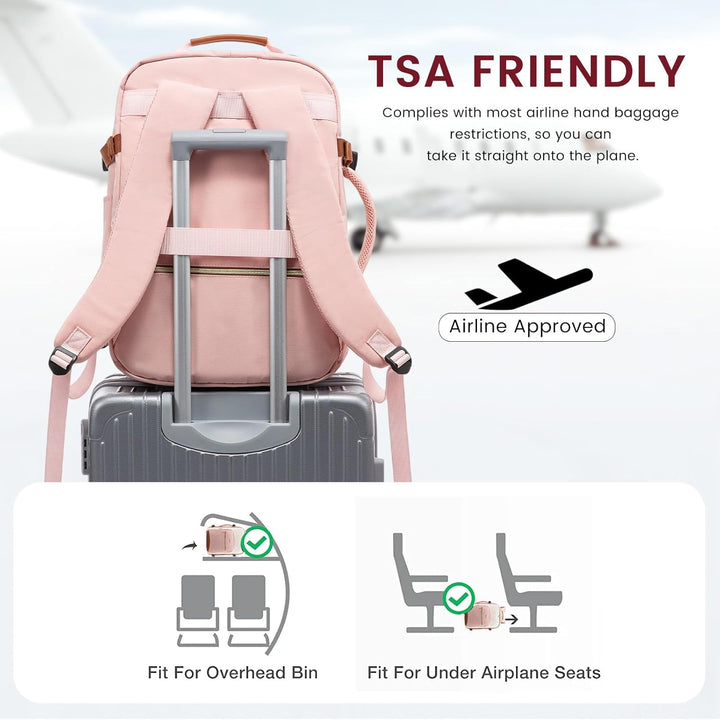 LOVEVOOK Mochila de viaje para llevar en cabina