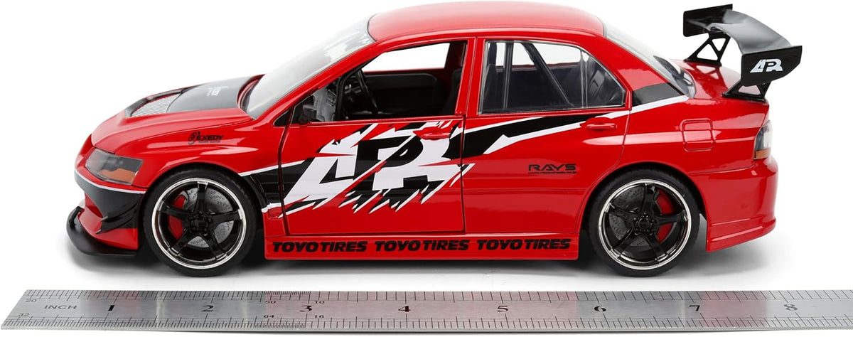 Jada Fast & Furious 2006 Mitsubishi Lancer Evolution IX - Coche fundido a presión a escala 1:24