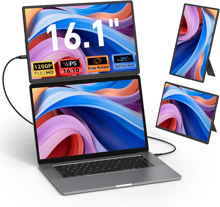 Wixzet Extensor de pantalla para computadora portátil de 16 '', sop...