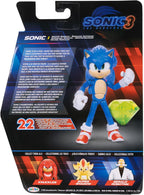 Sonic The Hedgehog Sonic 3 Movie 5" Figuras de acción: Sonic con ola de esmeralda #3