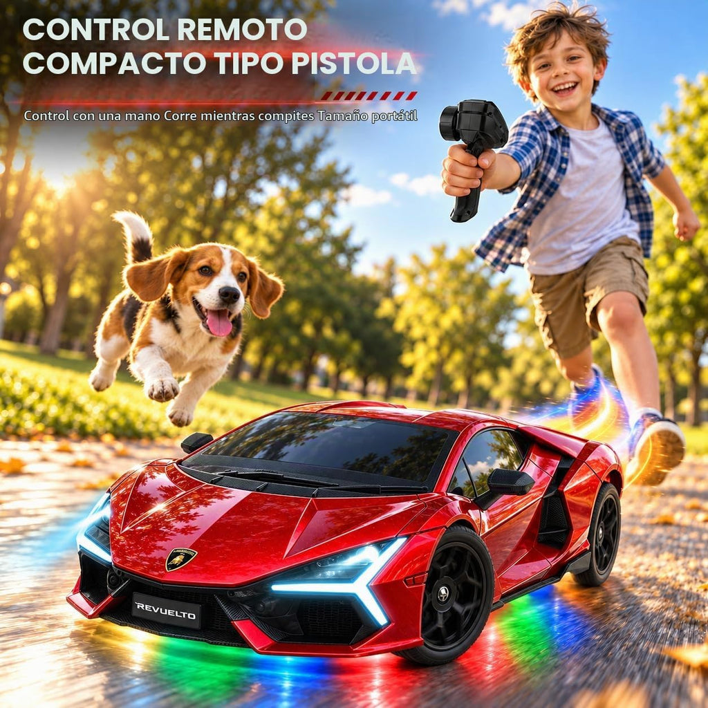 Coche de control remoto - 1:24 Lamborghini Revuelto RC Drift Car con LED