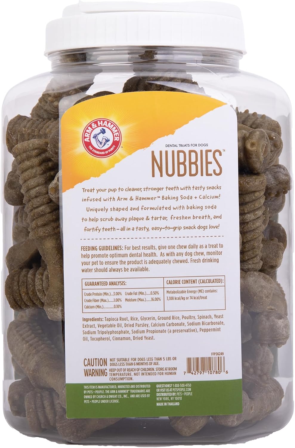 ARM & HAMMER Nubbies, golosinas dentales para perros, sabor menta