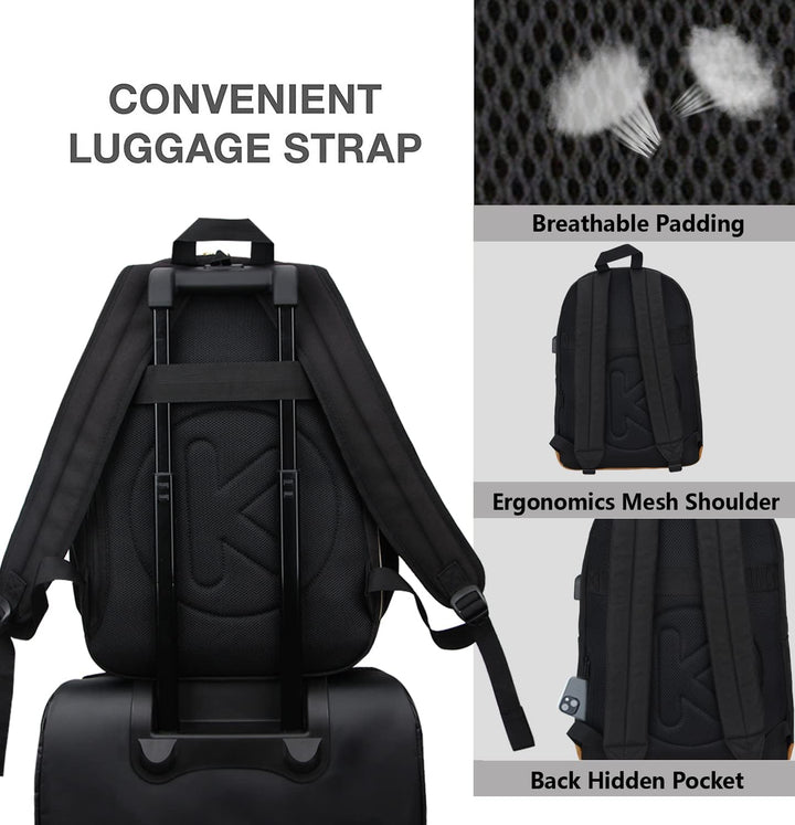 KOPHLY Mochila Grande de Equipaje de Mano para Portátil para Viajes...