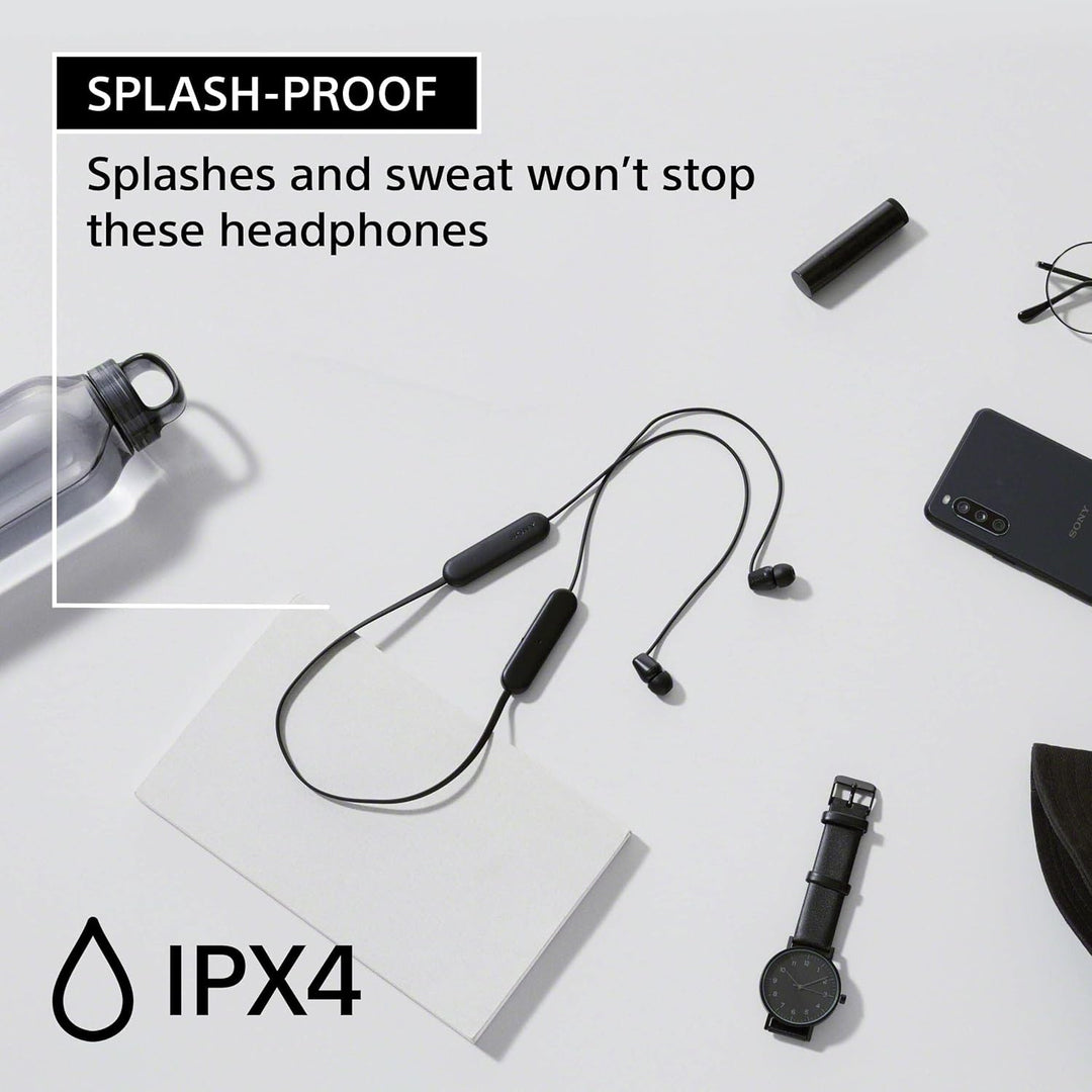 Sony WI-C100 - Auriculares inalámbricos Bluetooth con micrófono int...