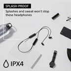 Sony WI-C100 - Auriculares inalámbricos Bluetooth con micrófono