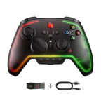BIGBIG WON Controlador Inalámbrico, Rainbow 2 Pro Controladores para PC con Movimiento de Apuntado, Disparadores Hall, Joystick ALPS, Botón Personalizado, Audio de 3.5 mm para PC Windows/Android/iOS/Switch