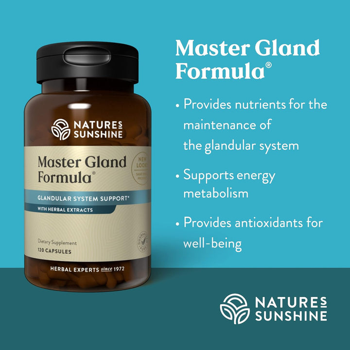 Nature's Sunshine Master Gland, 120 cápsulas | Proporciona apoy...