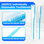 COCOBURI - Cepillos de dientes desechables con pasta de dientes