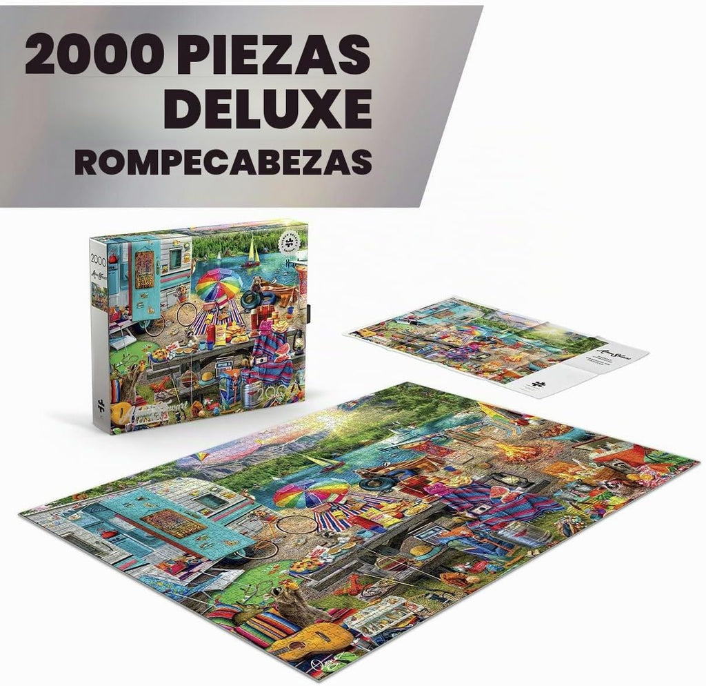 Buffalo Games - Aimee Stewart Family Campsite - Rompecabezas de 2000 piezas