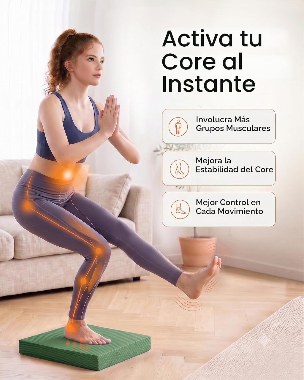 StrongTek Almohadilla de equilibrio profesional de espuma para ejercicios, 15.8 x 13 x 2 pulgadas, rodillera de espuma TPE de alta densidad, antideslizante y resistente al agua, para entrenamiento de