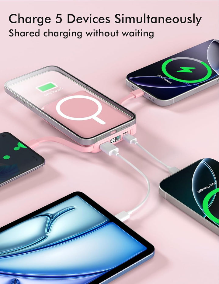 podoru Paquete de batería Magsafe, banco de energía magnético de 10...