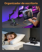 TESSAN Magic 65W carga Station USB Phone Charger con Wireless carga