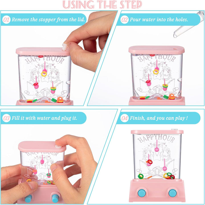 Zhanmai Juego de agua de mano de 16 piezas para niños, cesta de Pas...