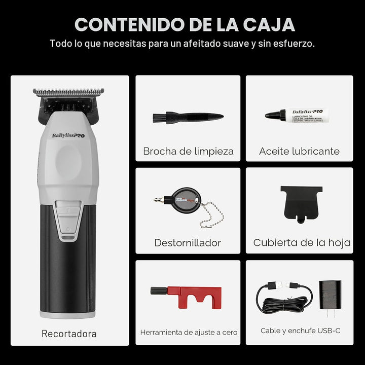 BaBylissPRO COREFX - Recortadora de barba inalámbrica profesional p...