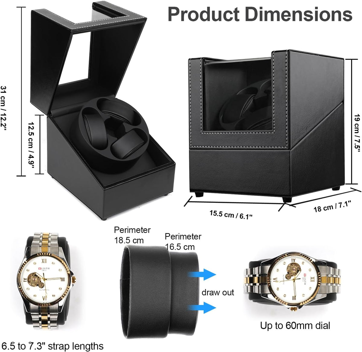 3 Torno para reloj para automatico, motor japonés silencioso