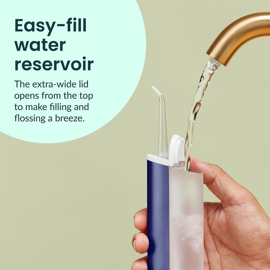 quip Flosser de agua - Irrigador dental inalámbrico con presión aju...