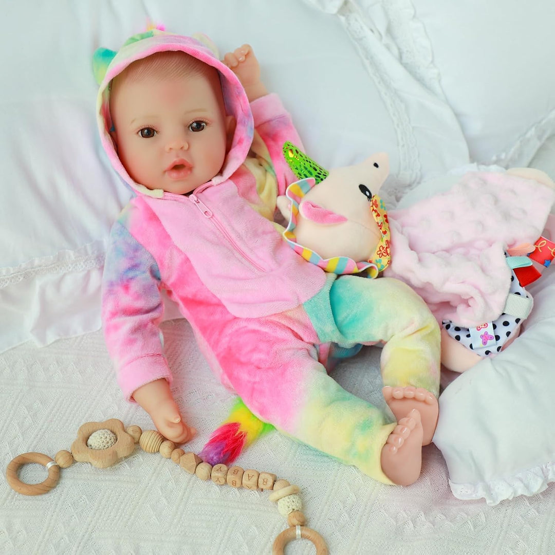GOAROY Muñecas de bebé realistas para niña, 18 pulgadas, grande, re...