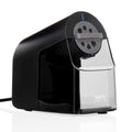 X-ACTO Sacapuntas eléctrico School Pro, negro, con esfera de seis tamaños, contenedor de virutas XL, resistente, suministros para el aula