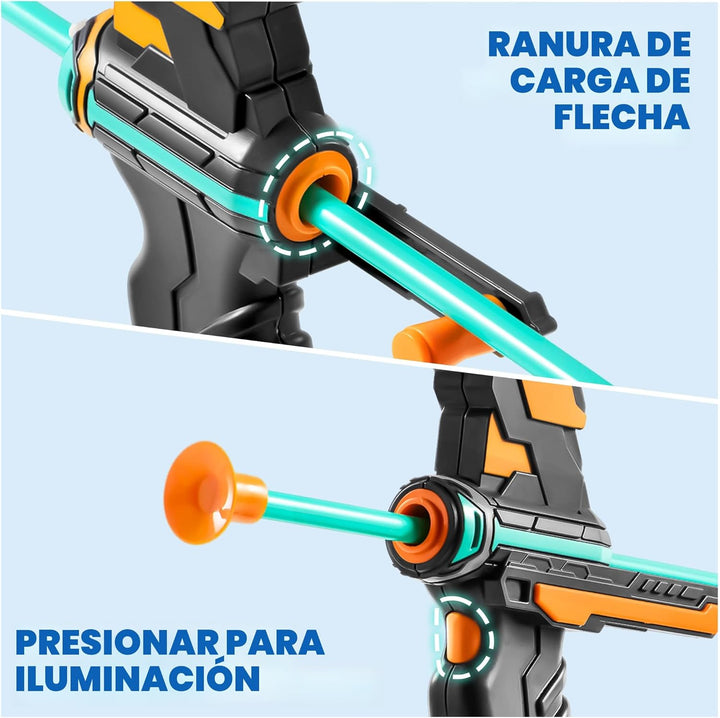 JOYIN Juego de arco y flecha para niños, juego de juguete de tiro c...