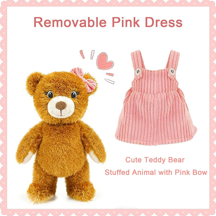 Lindo oso de peluche para bebé, de 11 pulgadas, suave peluche de be...