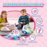 AEROQUEST Juguetes de unicornio para niñas, auto a control remoto p...