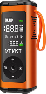 VTVKT Compresor de aire portátil para inflado de neumáticos, compre...