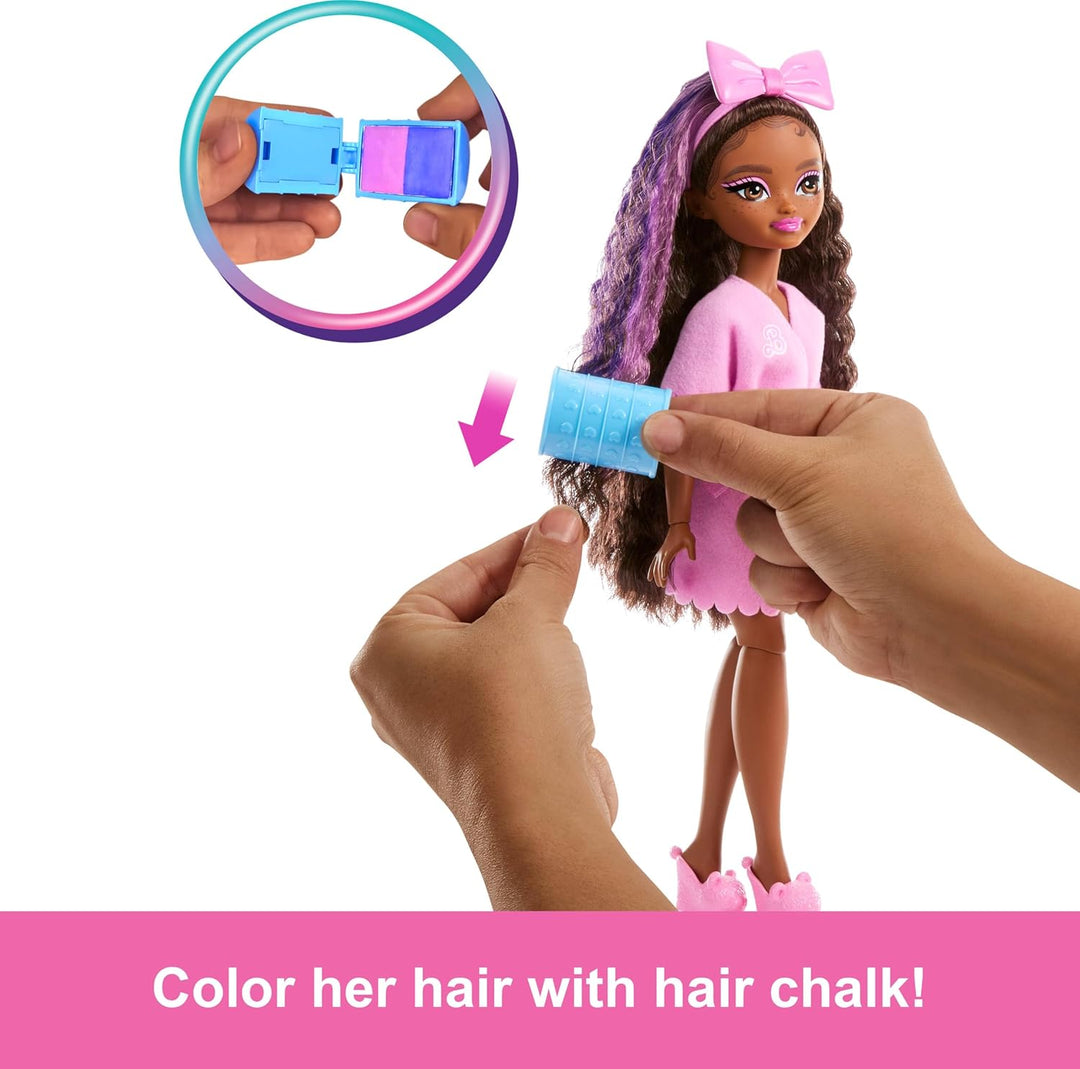 Barbie Dream Get Ready Brooklyn - Muñeca de moda con pelo estilizad...