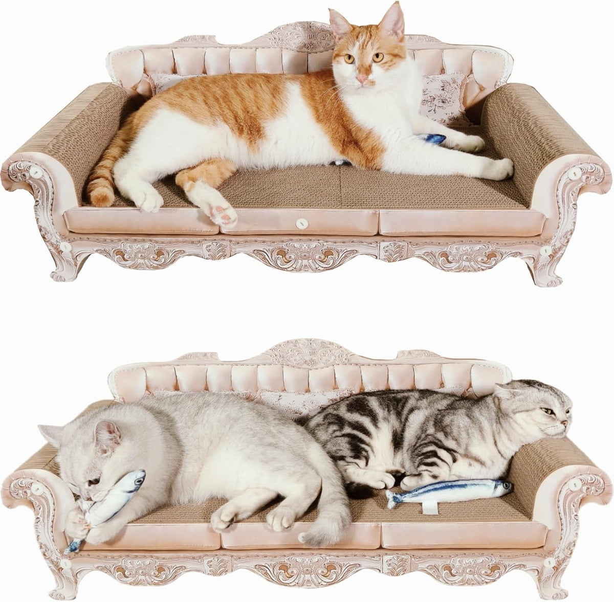 Sofá rascador para gatos extra grande de 31.5 pulgadas