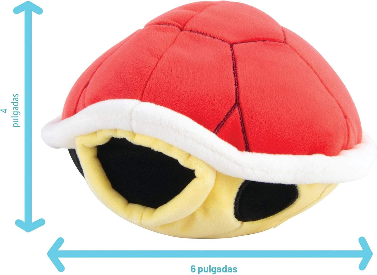 Club Mocchi Mocchi- Mario Kart Red Shell Collectible Plush - 6 Inch