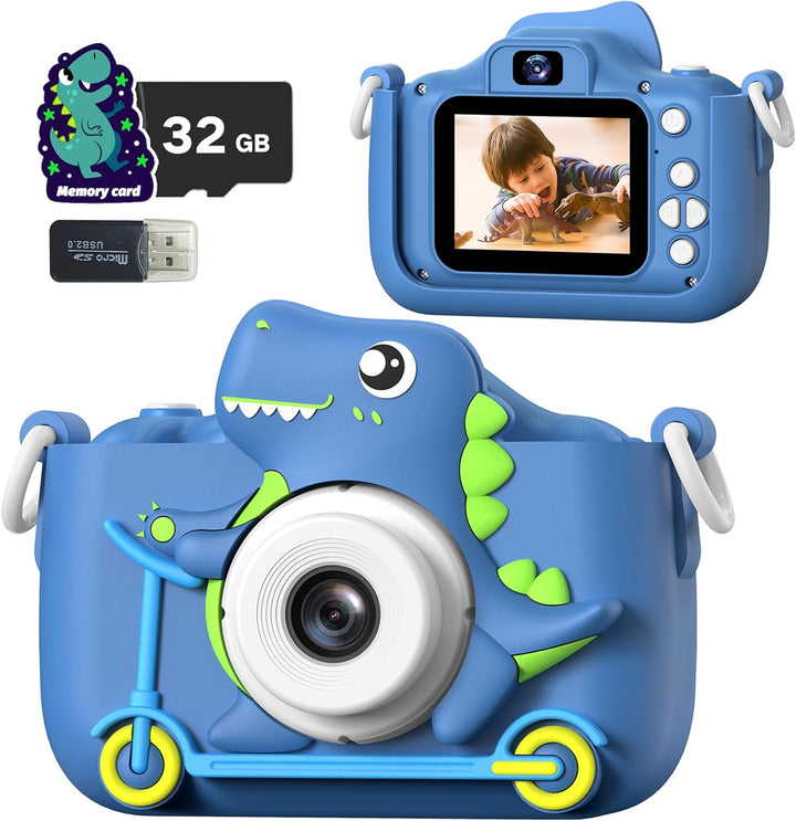 Teslahero Juguetes con cámara para niños, regalo de cámara de video...