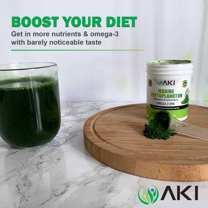 AKI Broccoli Broccoli Powder (5.29 oz \/ 150g) y polvo de fitoplanc...