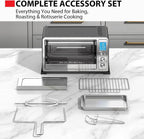 TOSHIBA Horno tostador de convección 10 en 1, horno de encimera de 6