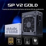 Lian Li SP750 V2 Oro 750W SFX-Negro-SP750G.B | Cable nativo de 12 V...