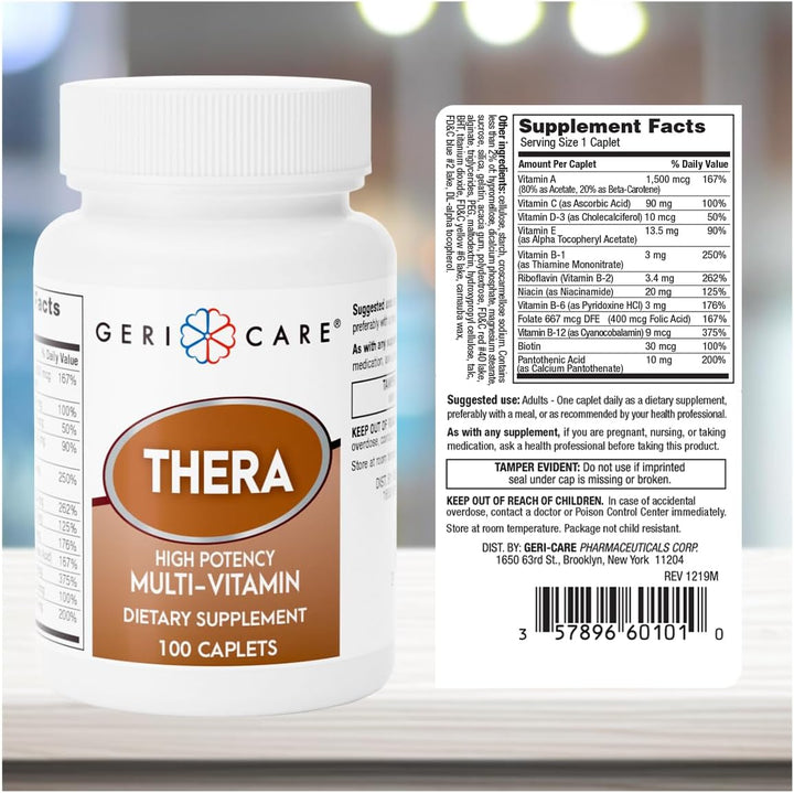 GeriCare Thera Cápsulas multivitamínicas de alta potencia, mezcla d...