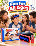 KOKODI Divertido juego de frases familiares para risas sin fin | Diadema LED electrónica con control remoto, no necesita tarjetas, juego de fiesta interactivo para niños, adultos y grupos