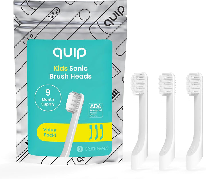 quip Cabezales de repuesto para cepillos de dientes sónicos para ni...
