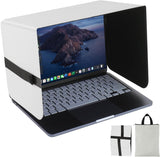 HoYiXi Parasol plegable para laptop y escudo de privacidad, se adap...