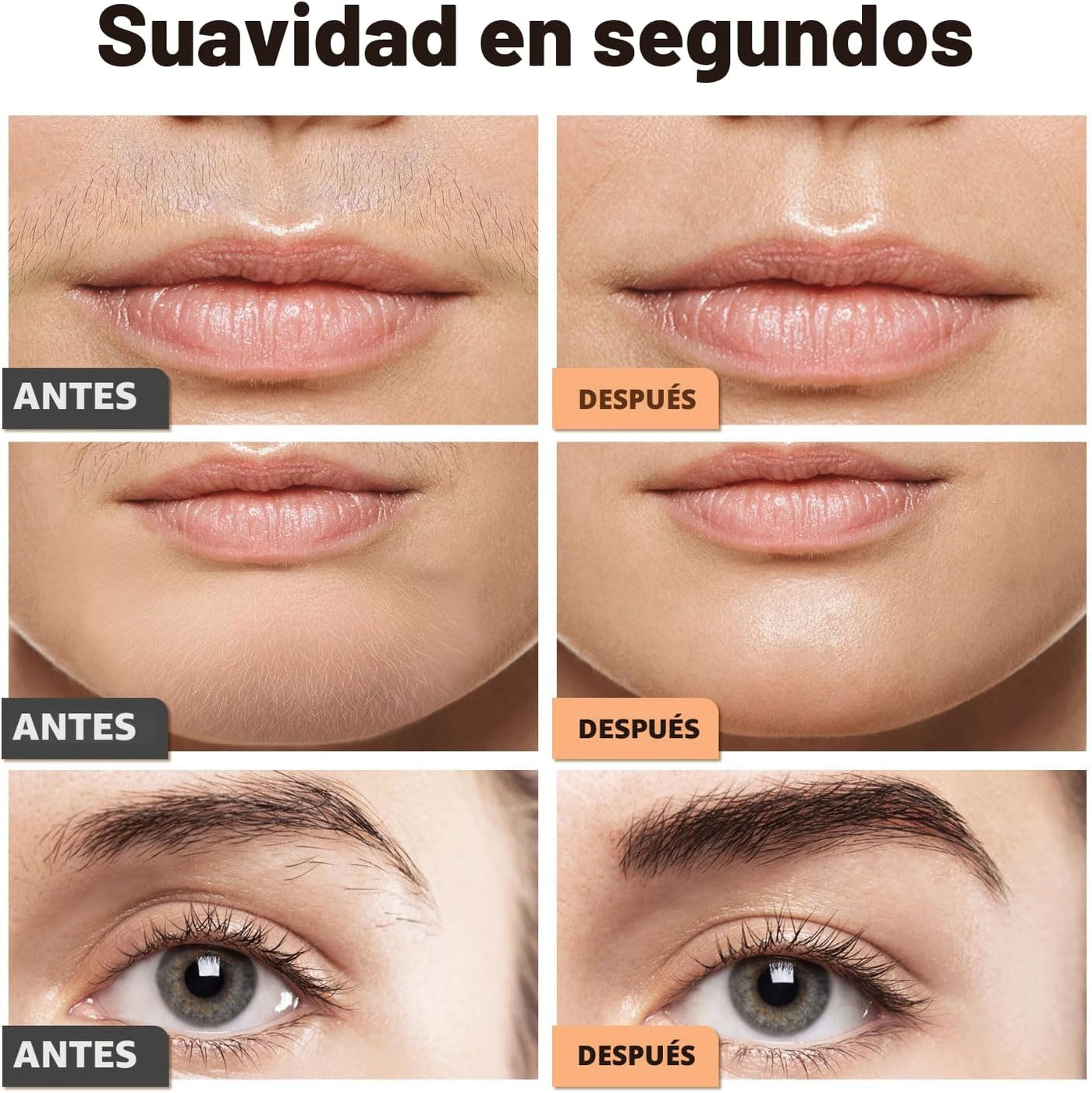 VG VOGCREST Recortador de Cejas y Facial: 2 en 1 Recargable para De...