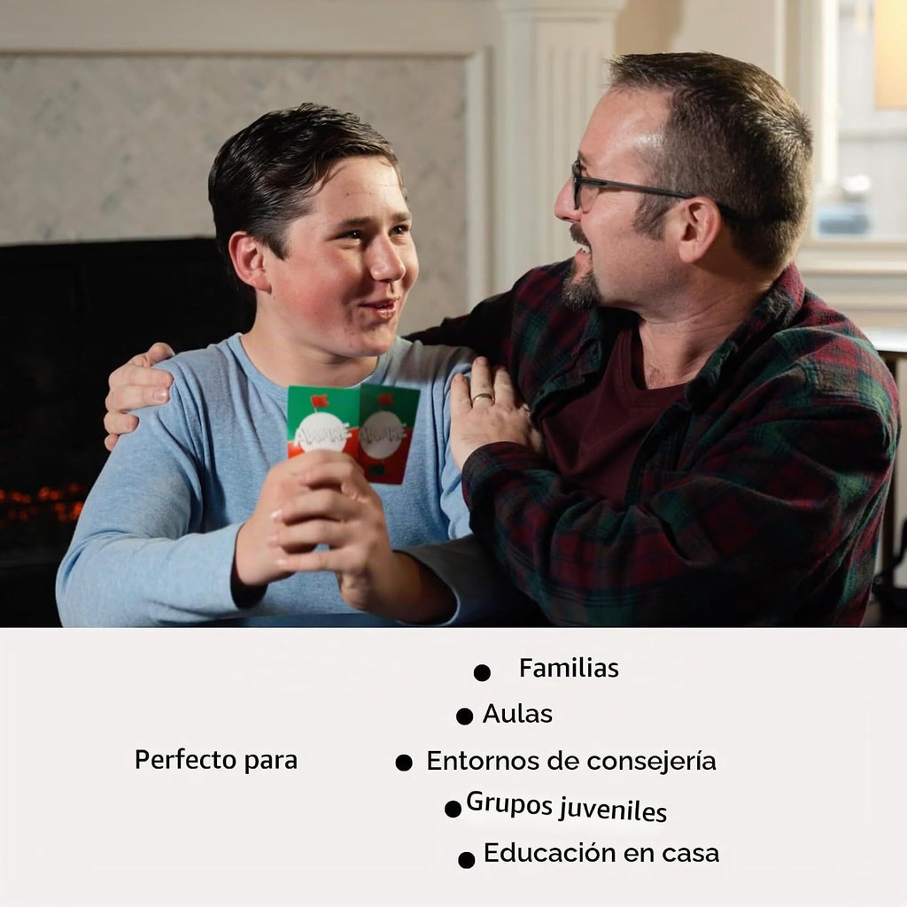 AWARE Juego de cartas para niños: aprende a detectar comportamientos de bandera roja y bandera verde a través del juego | Enseña comportamientos saludables vs no saludables | Edades 8 a 12 | Uso