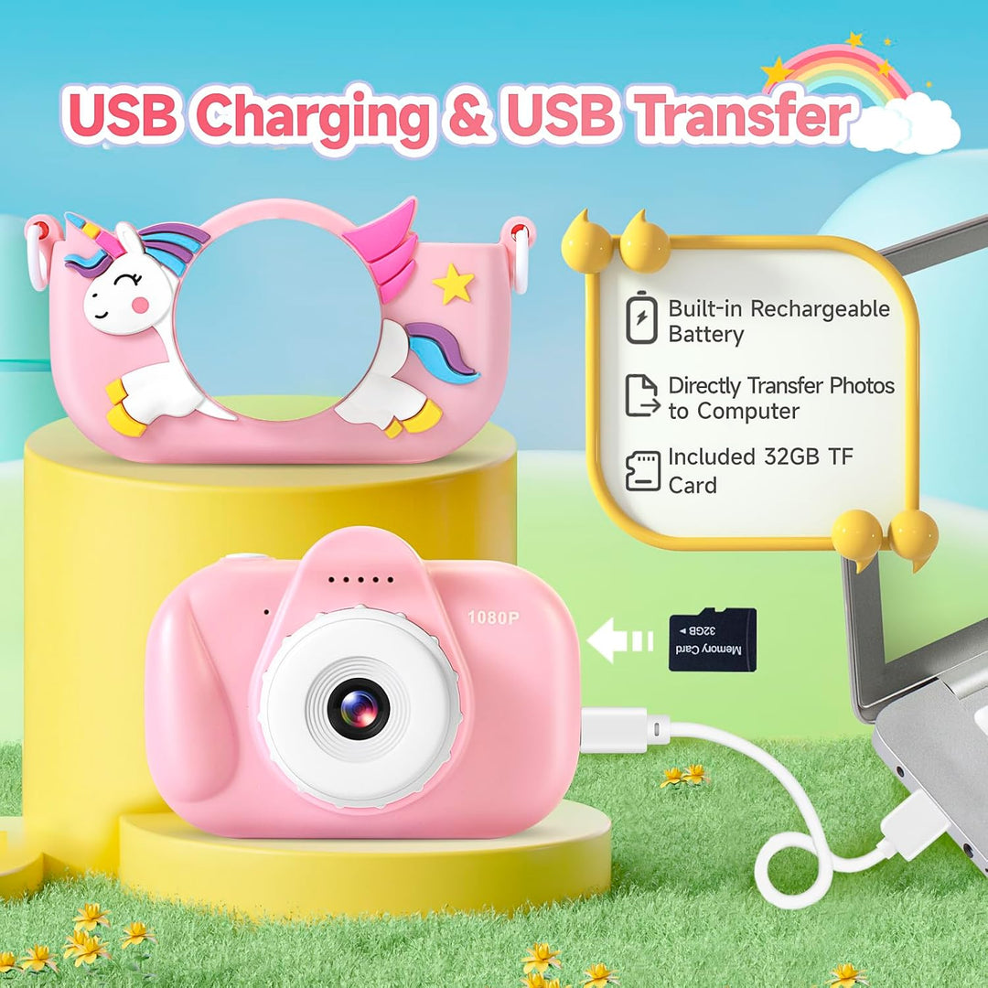Cámara para niños para niñas y niños de 3 a 9 años, Cámara digital...