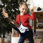 Guitarra Eléctrica Mini de 16 pulgadas para Niños y Principiantes, Guitarra Eléctrica conCorrea para Niños Pequeños y Niños y Niñas, Juguete de Instrumento