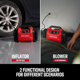 CRAFTSMAN Inflador de neumáticos de doble potencia, compresor de ai...