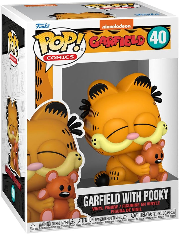 Funko POP! Comics: Garfield \u2013 Garfield con Pooky - Figura de V...