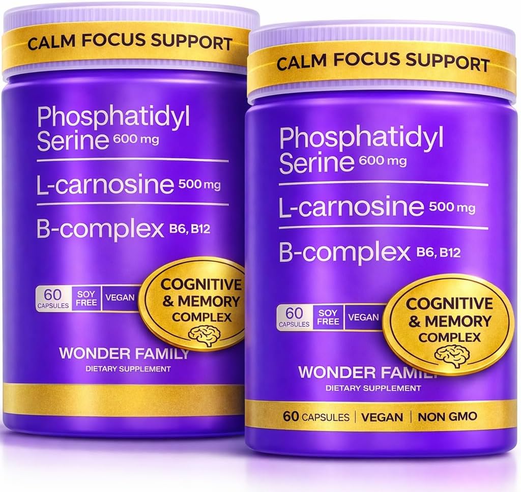 Fosfatidilserina 600 mg Suplemento cerebral para memoria y concentr...