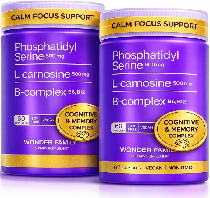 Fosfatidilserina 600 mg Suplemento cerebral para memoria y concentr...