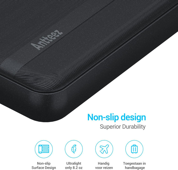 Antteez Cargador portátil de 10,000 mAh, cargador de batería de car...
