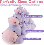meowtastic Hippo Peluche Pesado, Almohada de Felpa para Niños